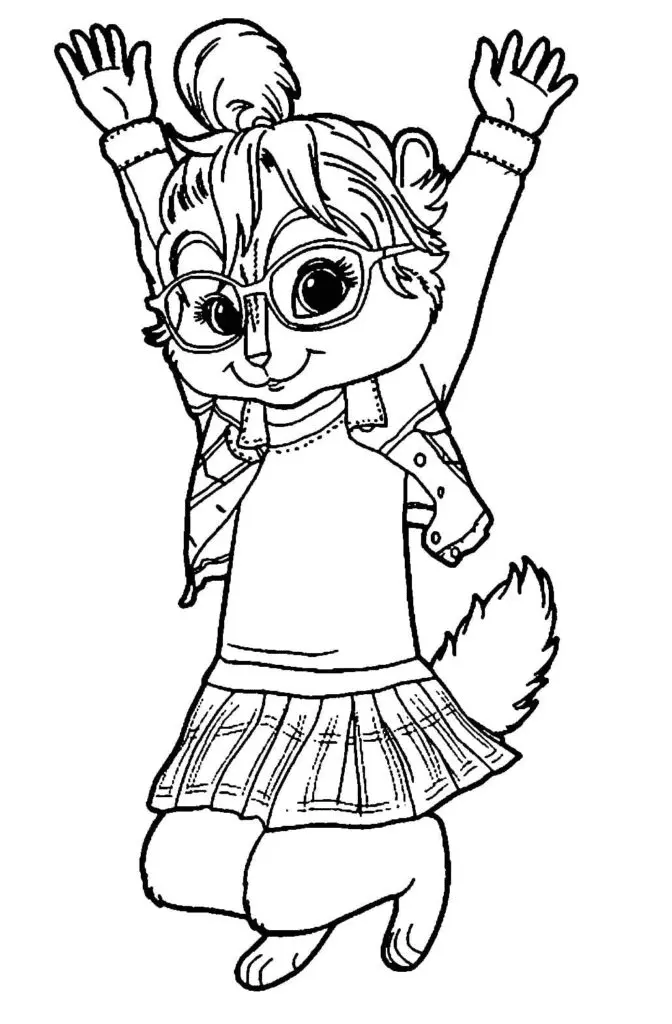 Desenhos de Alvin e os Esquilos Para Colorir 13