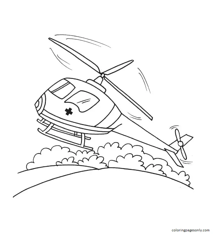 Desenhos de Ambulancia Para Colorir 1