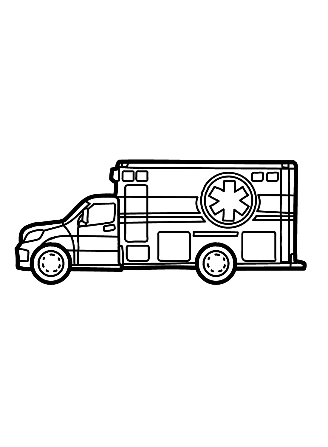 Desenhos de Ambulancia Para Colorir 13
