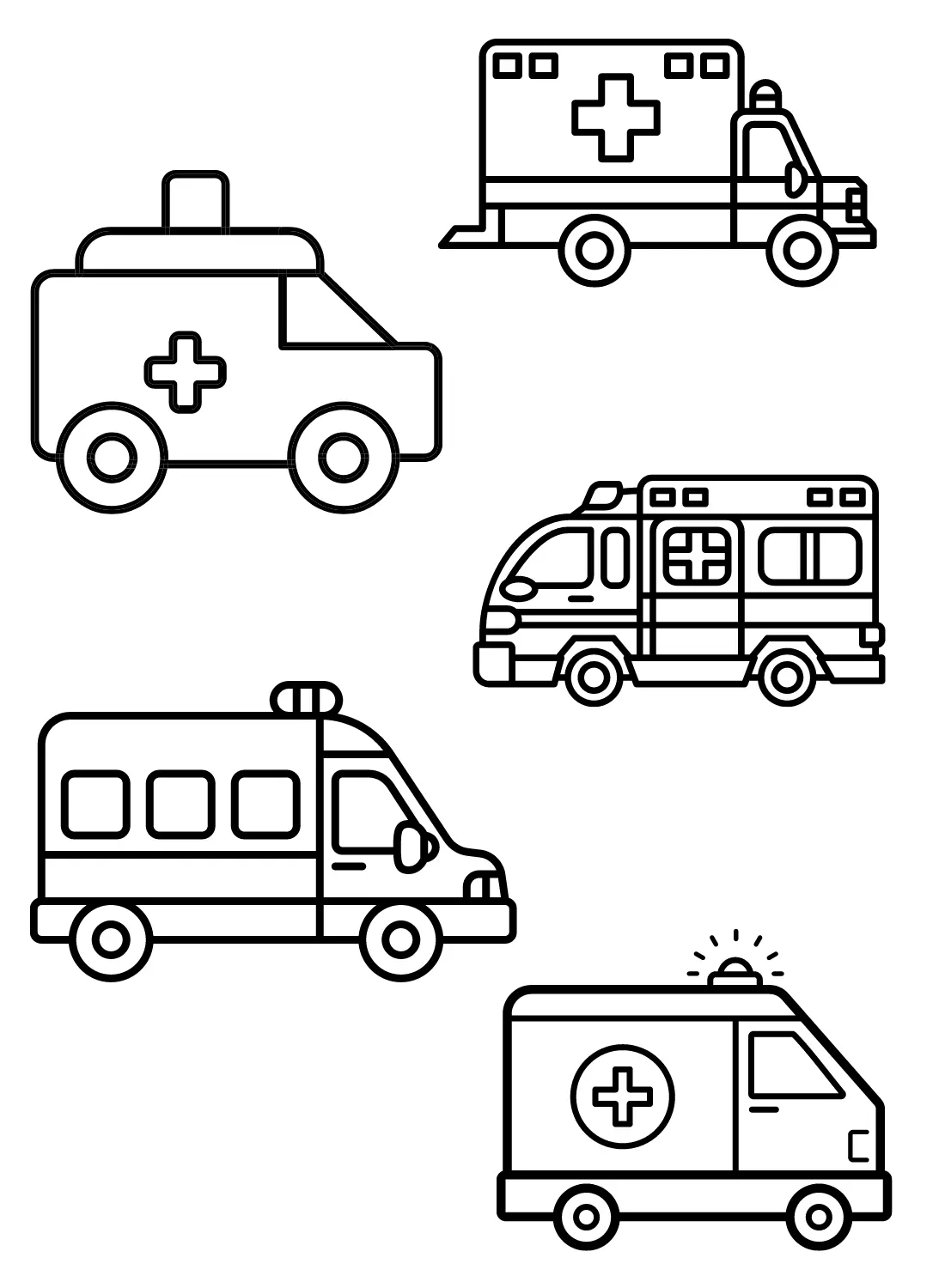 Desenhos de Ambulancia Para Colorir 2