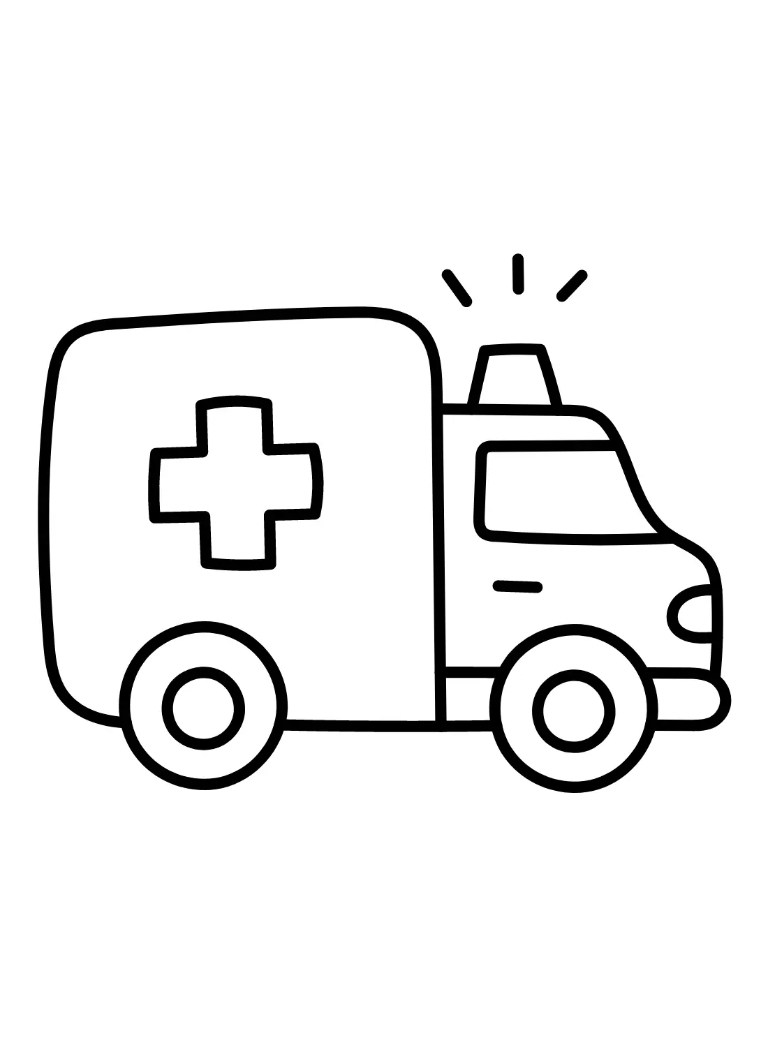 Desenhos de Ambulancia Para Colorir 3