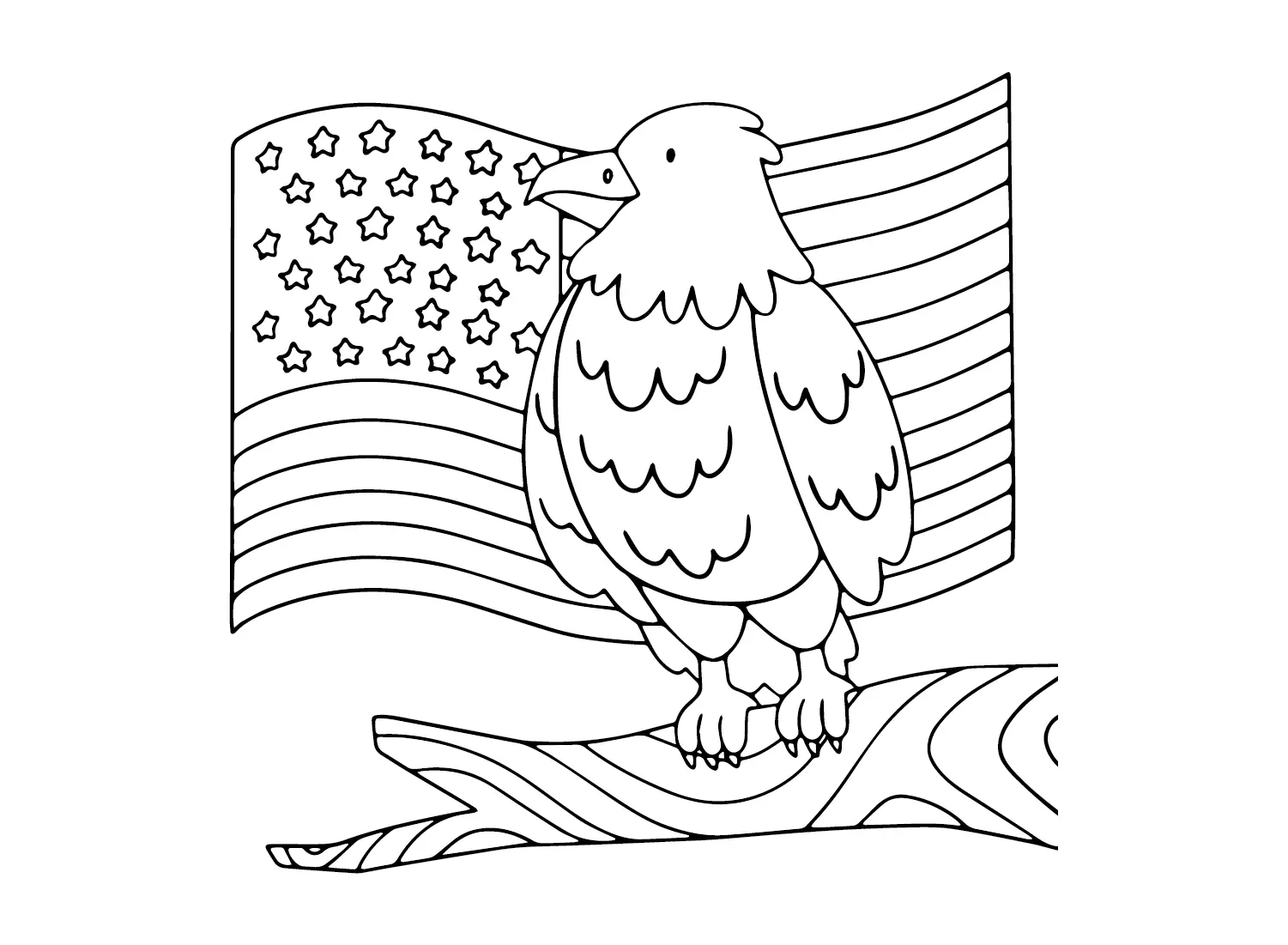 American Flag Coloring Pages 17