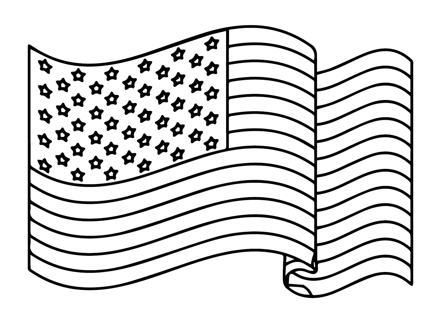 American Flag Coloring Pages 18