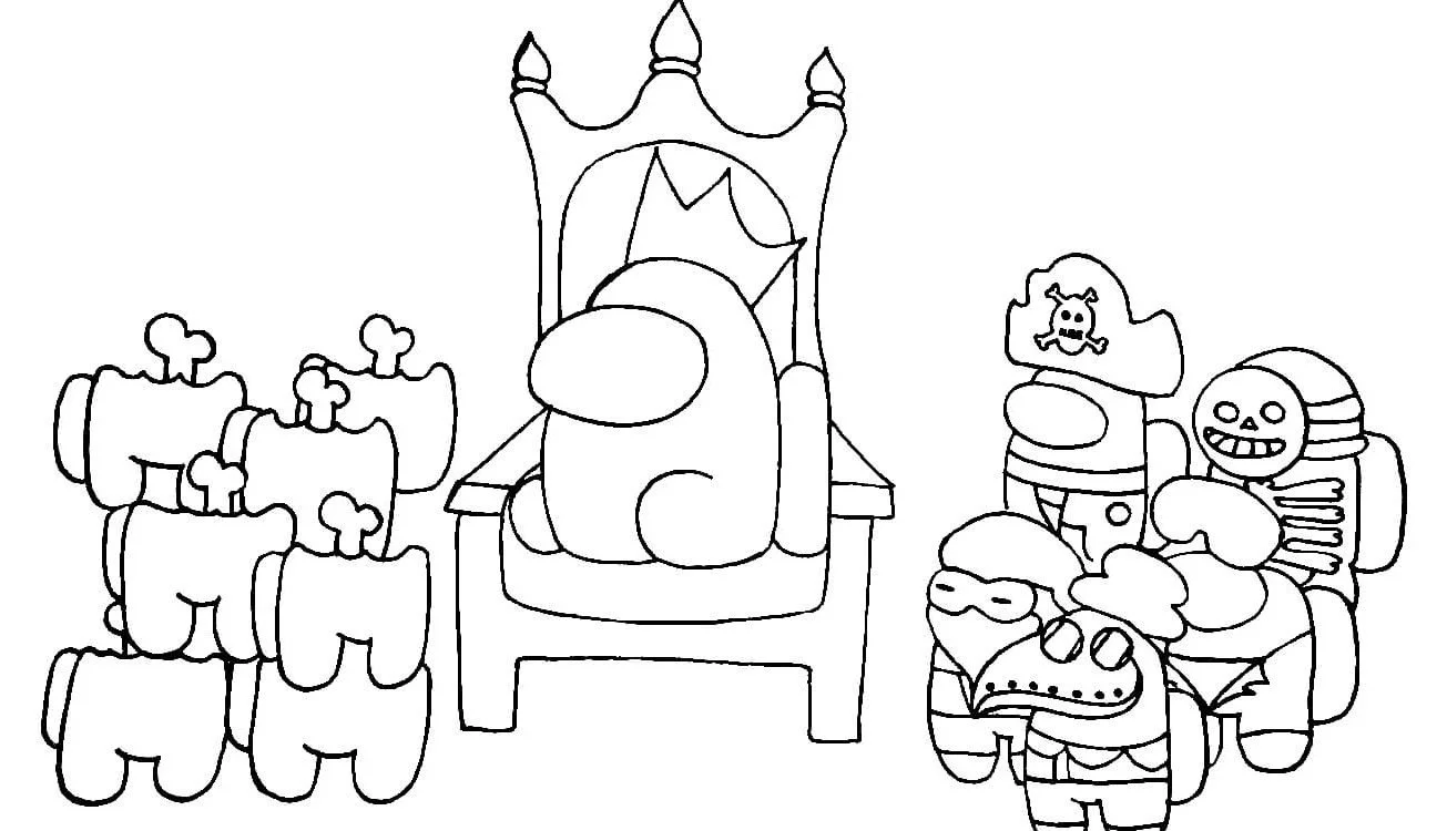 De Among Us Para Colorear 29