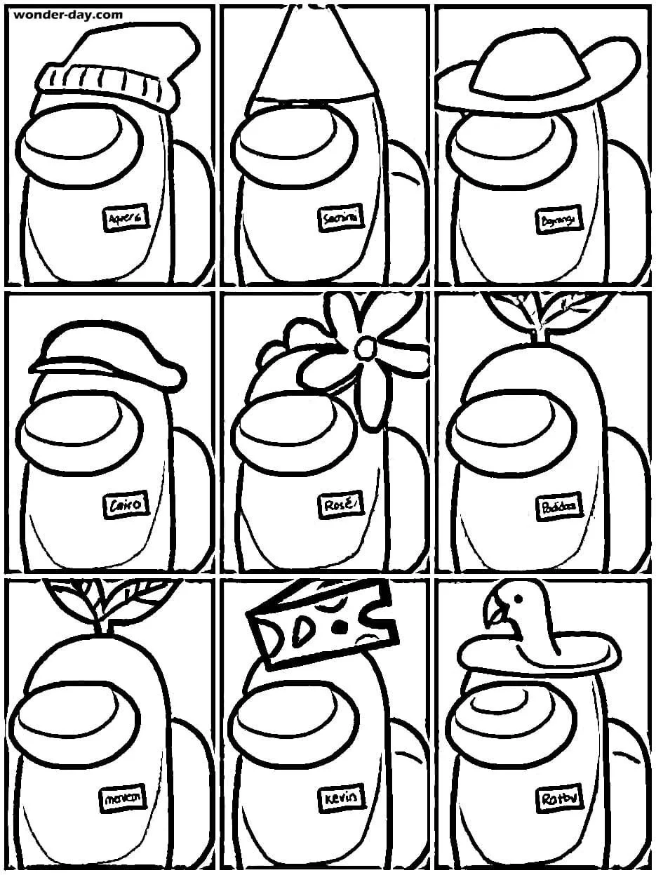 De Among Us Para Colorear 49