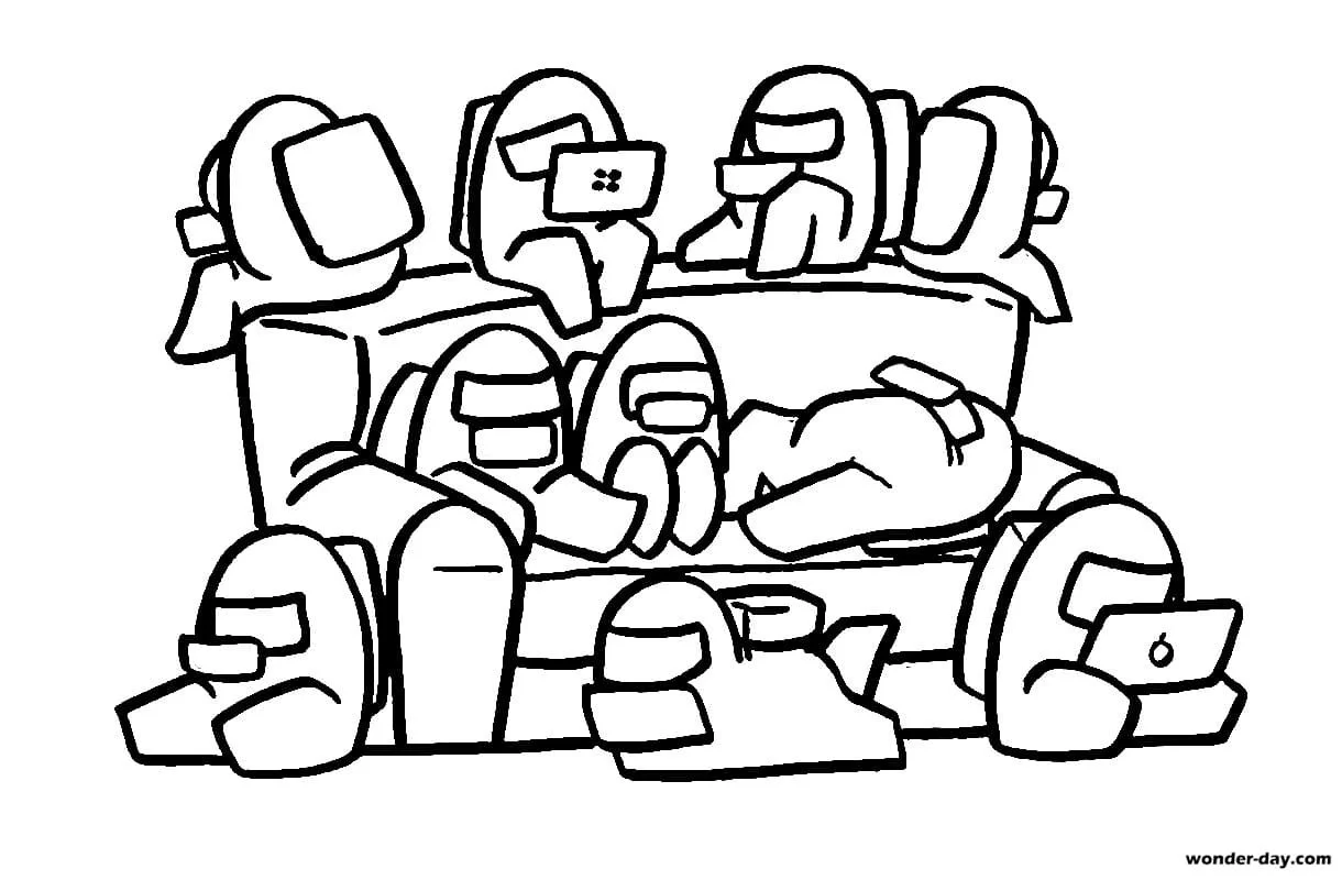 De Among Us Para Colorear 8