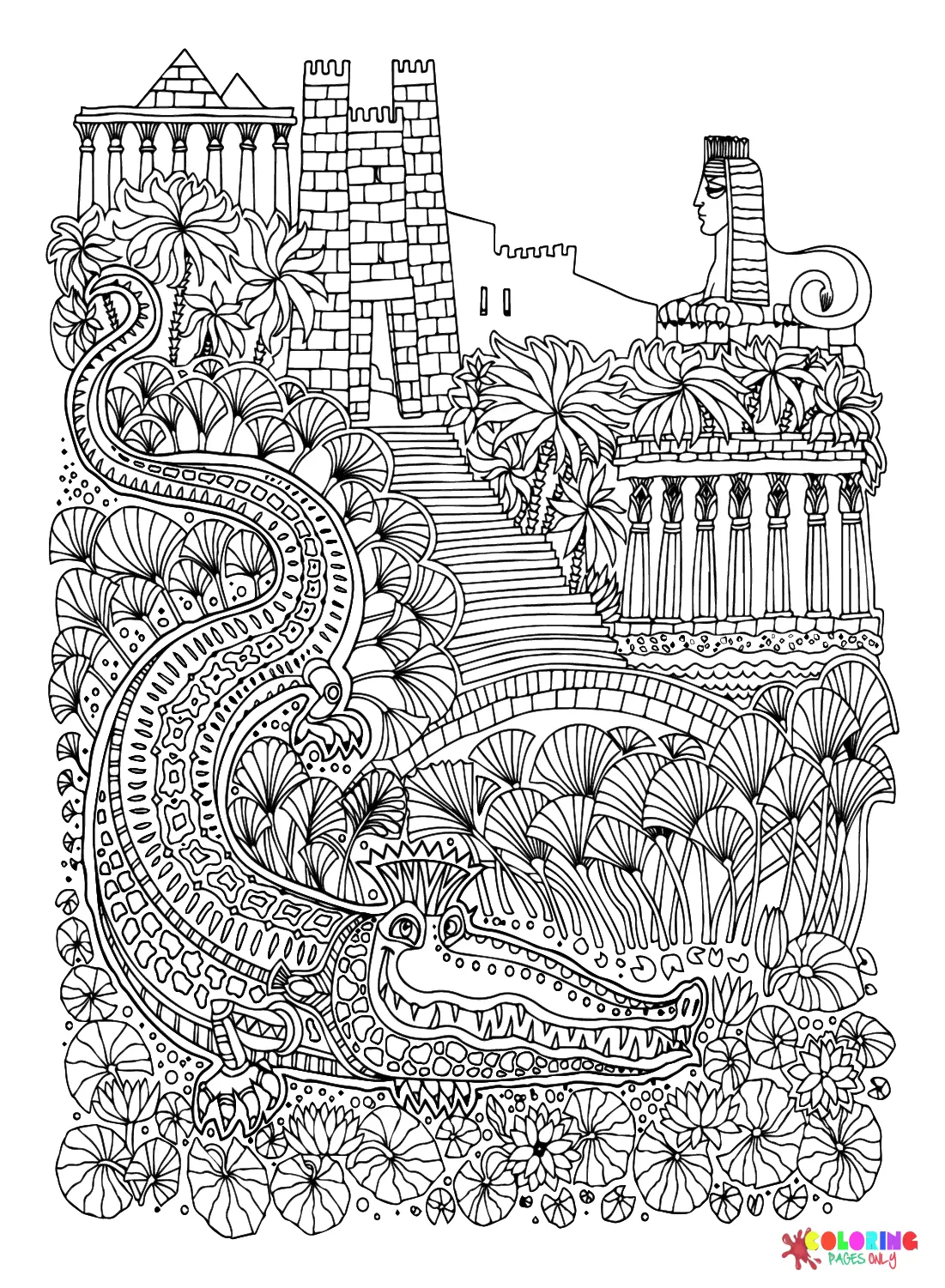 Ancient Egypt Coloring Pages 23