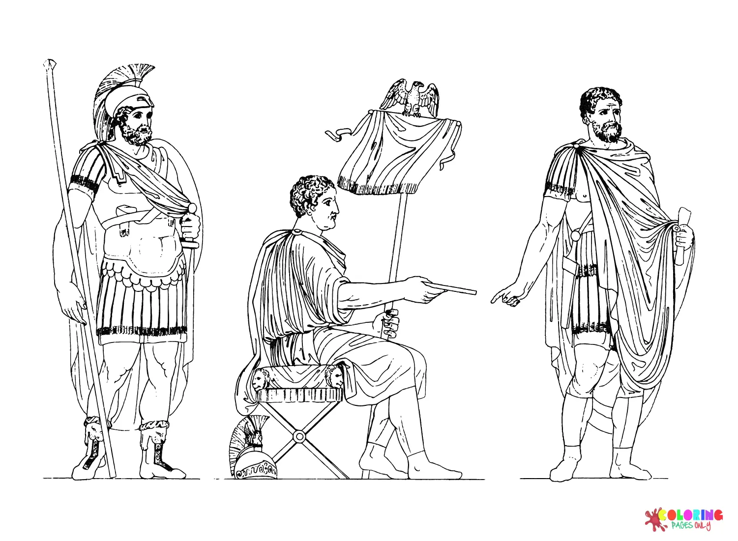 Antigua Roma Y El Imperio Romano Para Colorear 17