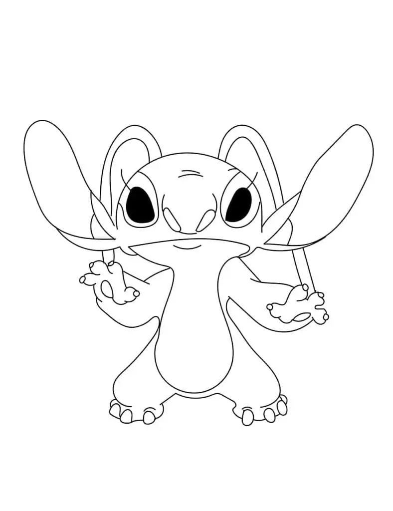 Angel und Stitch Ausmalbilder 12