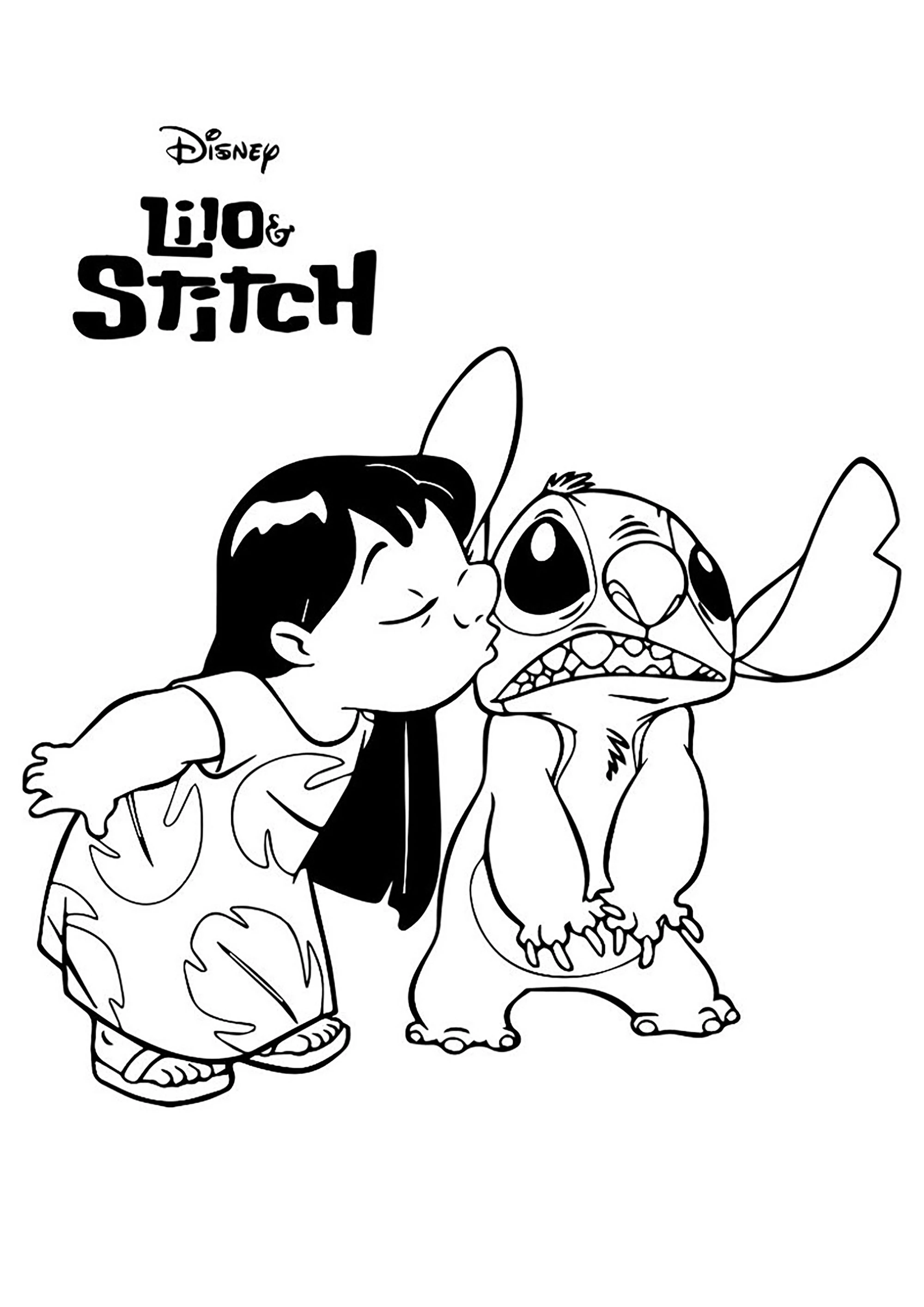 Angel und Stitch Ausmalbilder 17