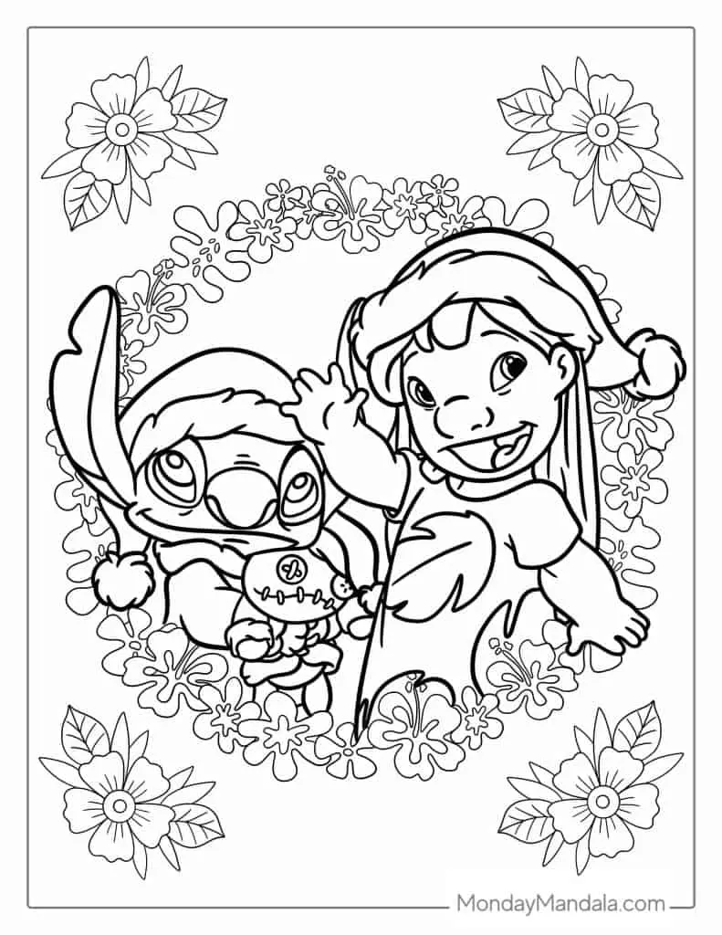 Angel und Stitch Ausmalbilder 20