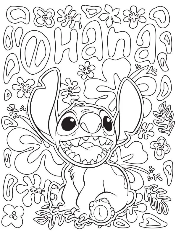 Angel und Stitch Ausmalbilder 23