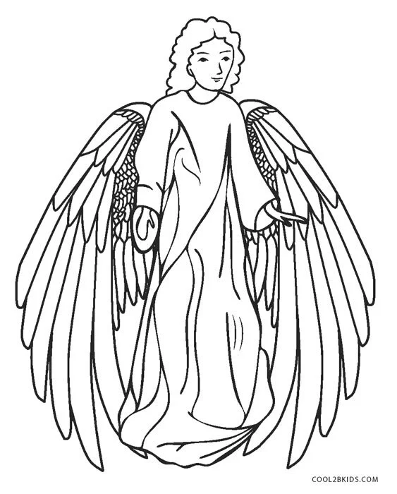 angel Gabriel Para Colorear 16