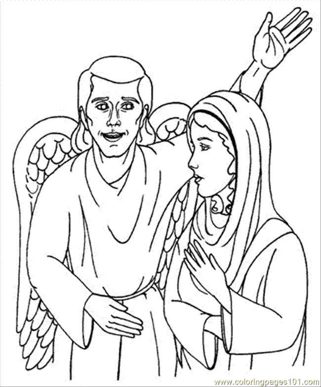 angel Gabriel Para Colorear 27