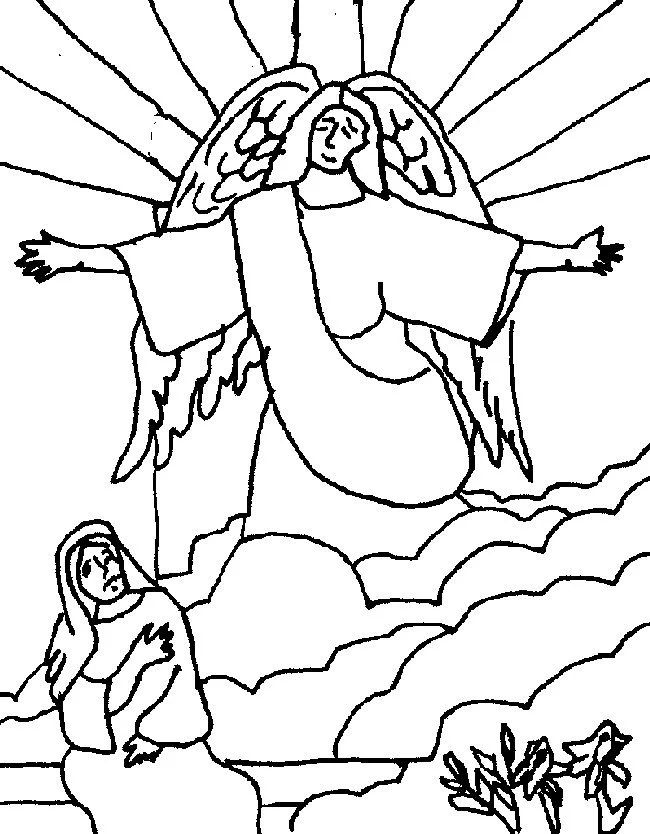 angel Gabriel Para Colorear 28