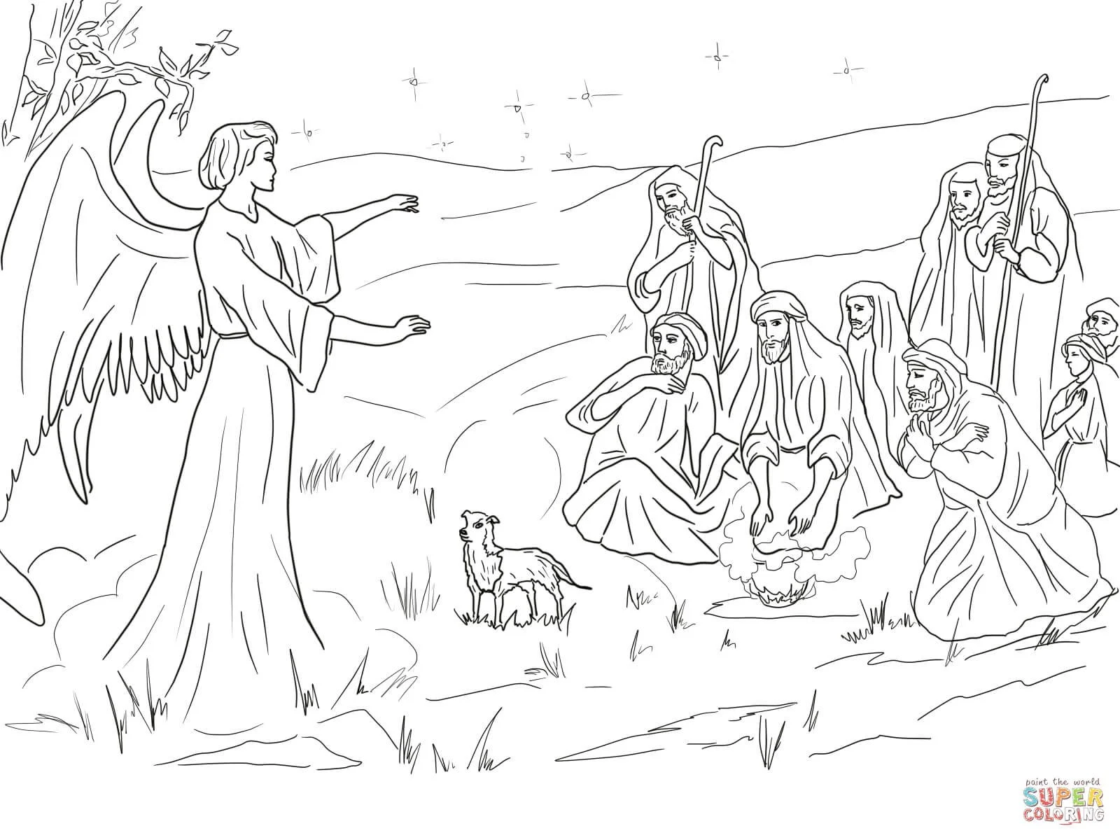 angel Gabriel Para Colorear 35