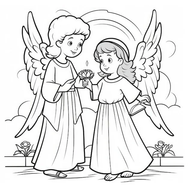 Angel Gabriel Coloring Pages