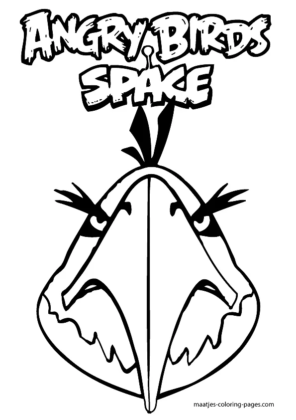 Angry Birds Space Coloring Pages 25