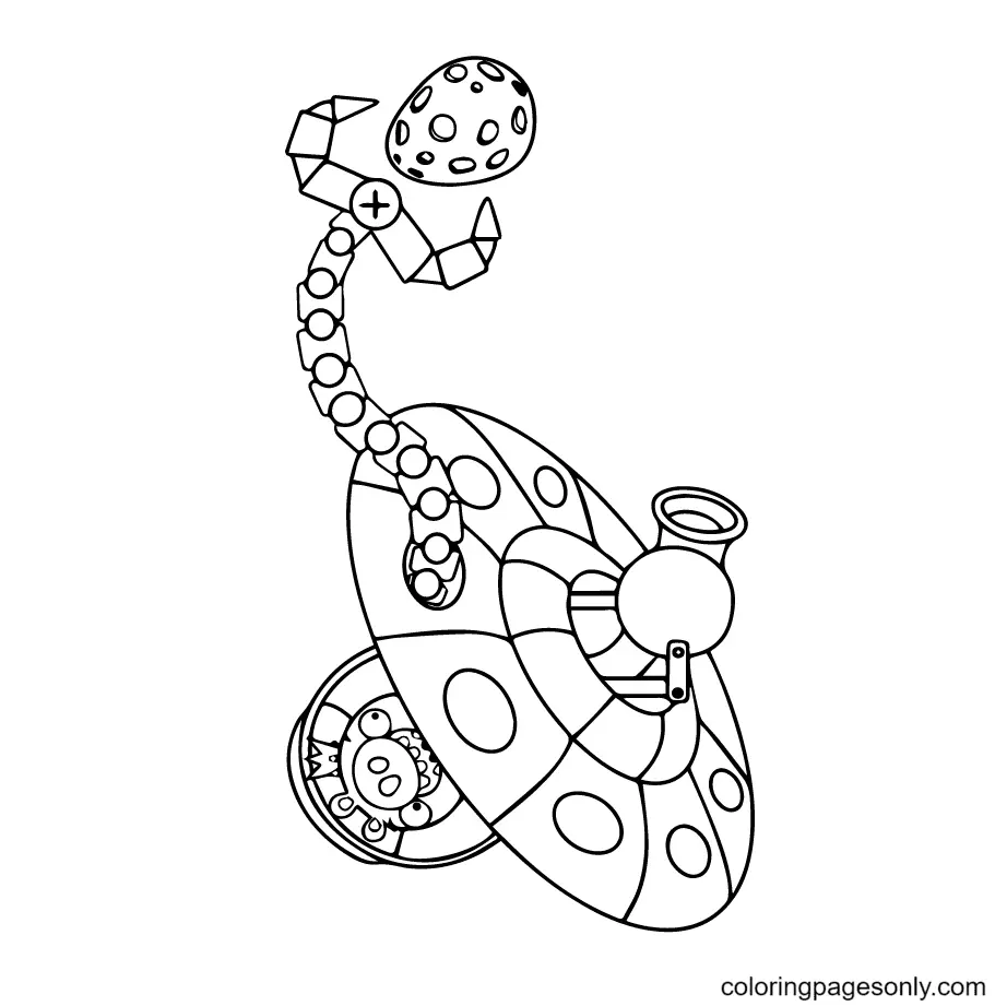 Angry Birds Space Coloring Pages 3