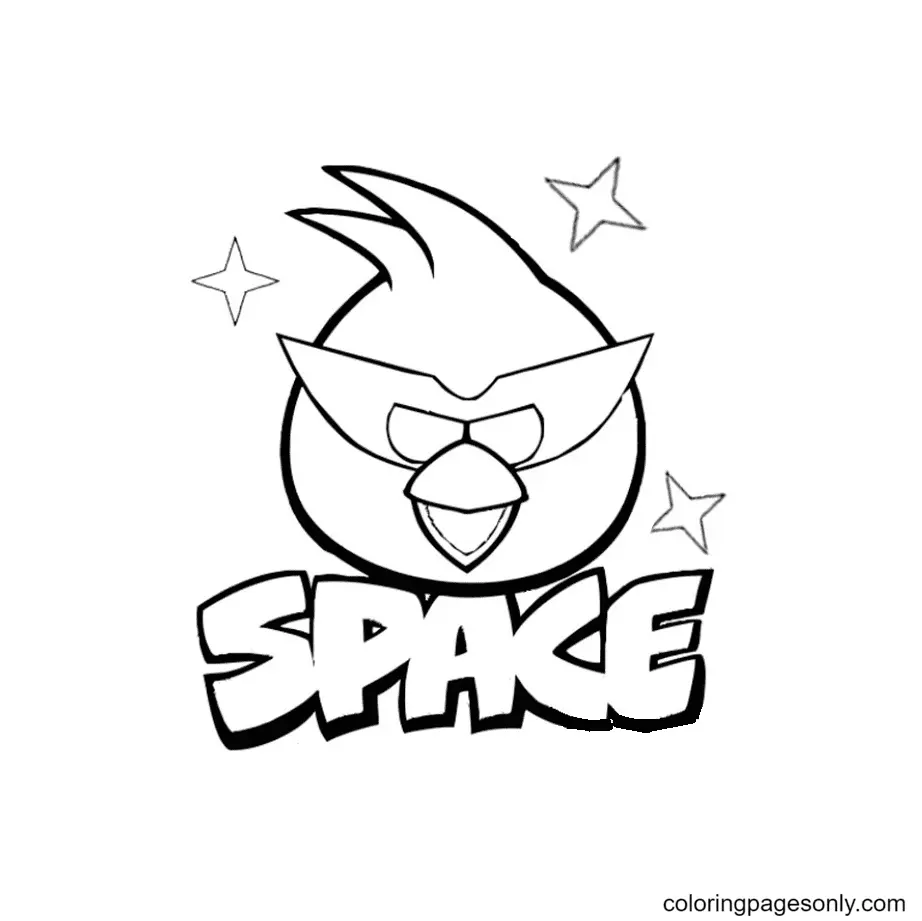 Angry Birds Space Coloring Pages 5
