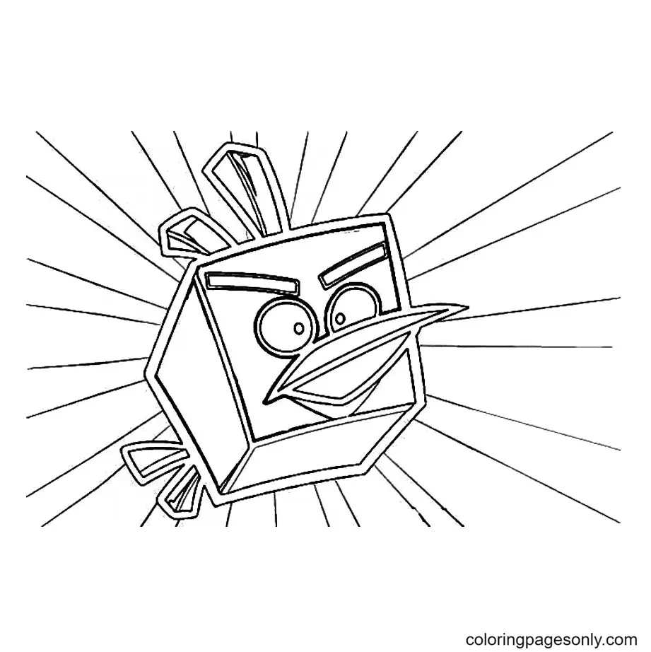 Angry Birds Space Coloring Pages 7