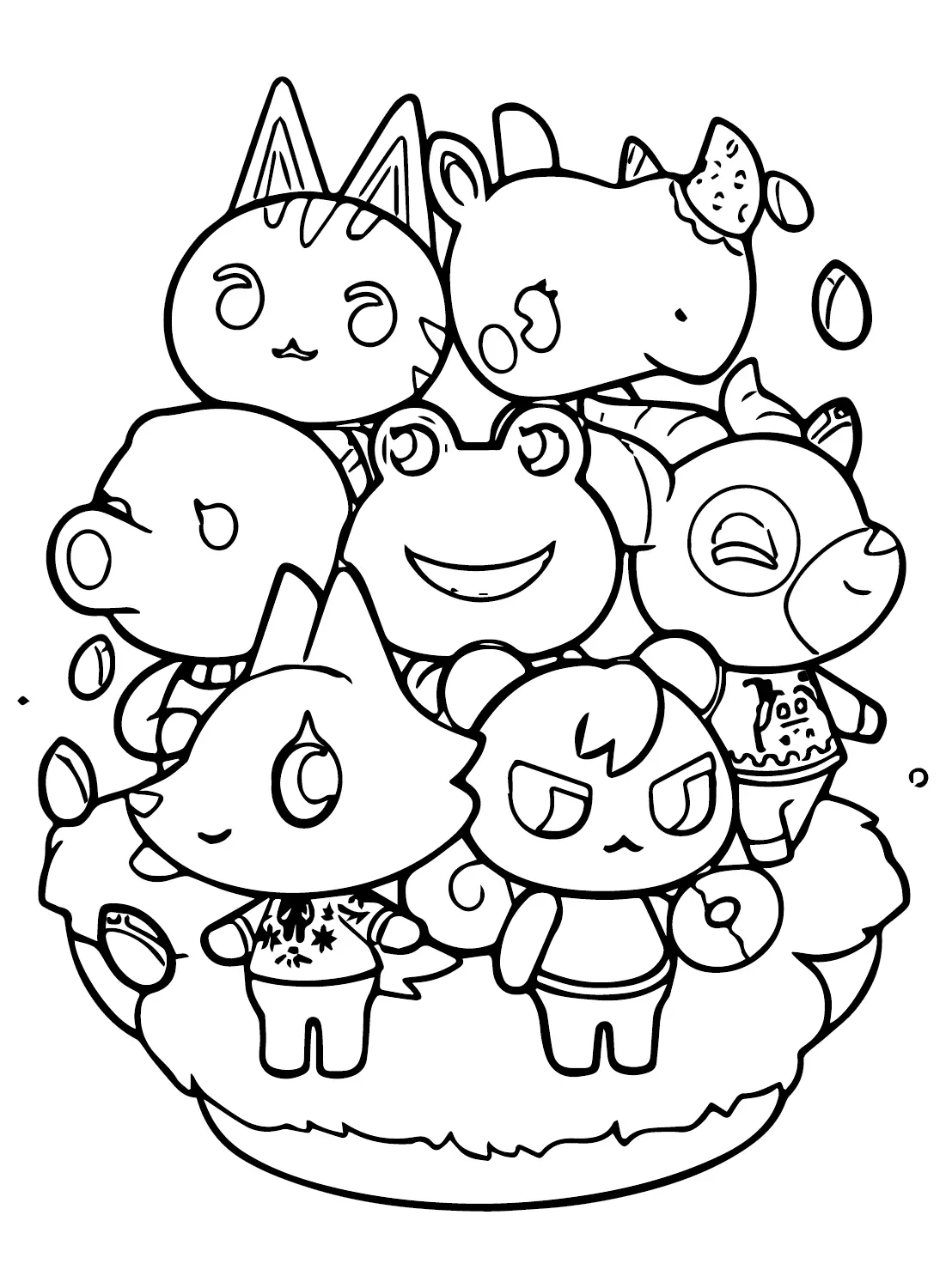Animal Crossing Coloring Pages 1