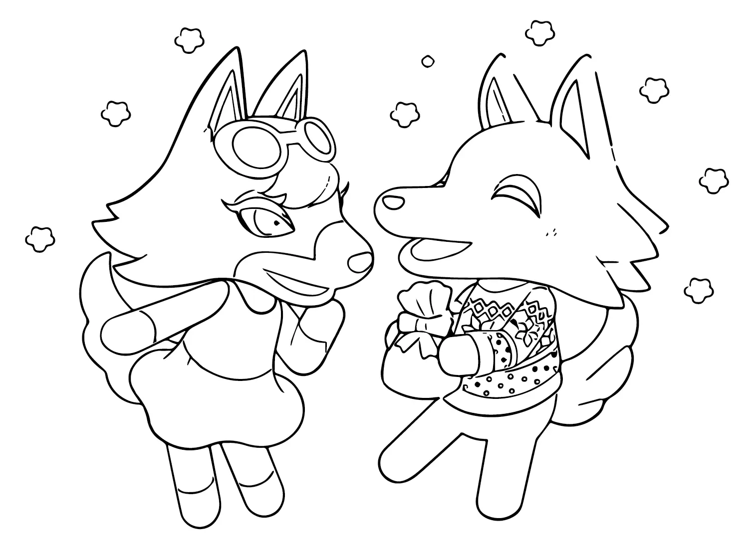 Animal Crossing Coloring Pages 19