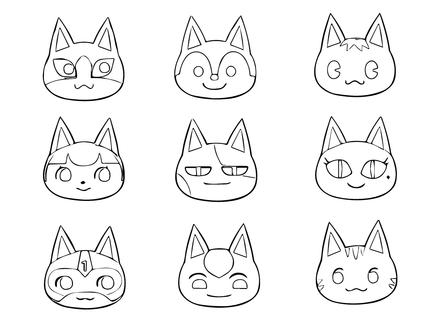 Animal Crossing Coloring Pages 4
