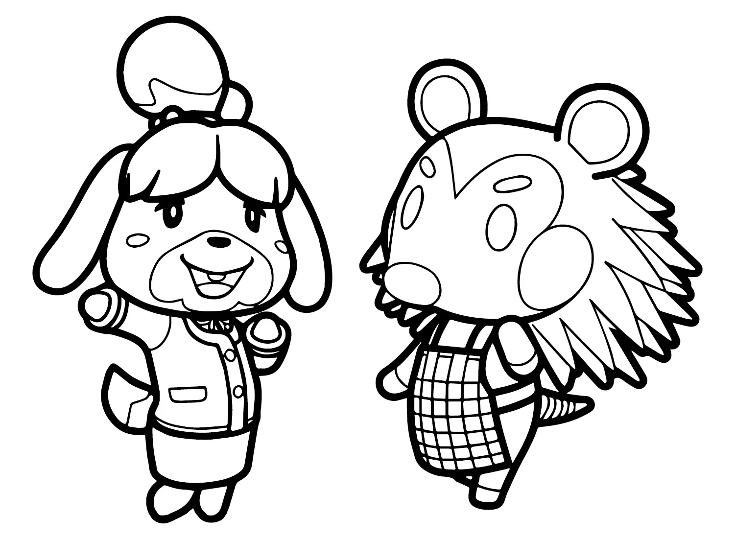 Animal Crossing Coloring Pages 8