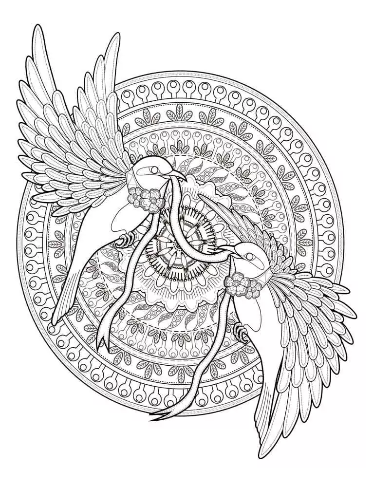 Mandalas de Animais para Colorir 15