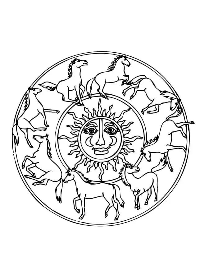 Mandalas de Animais para Colorir 31