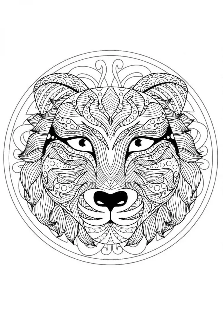 Mandalas de Animais para Colorir 32