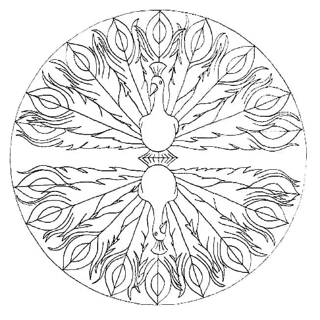 Mandalas de Animais para Colorir 34