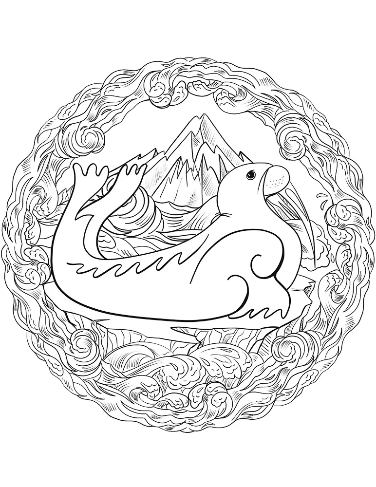 Mandalas de Animais para Colorir 39