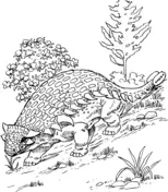 Ankylosaurus Coloring Pages 12