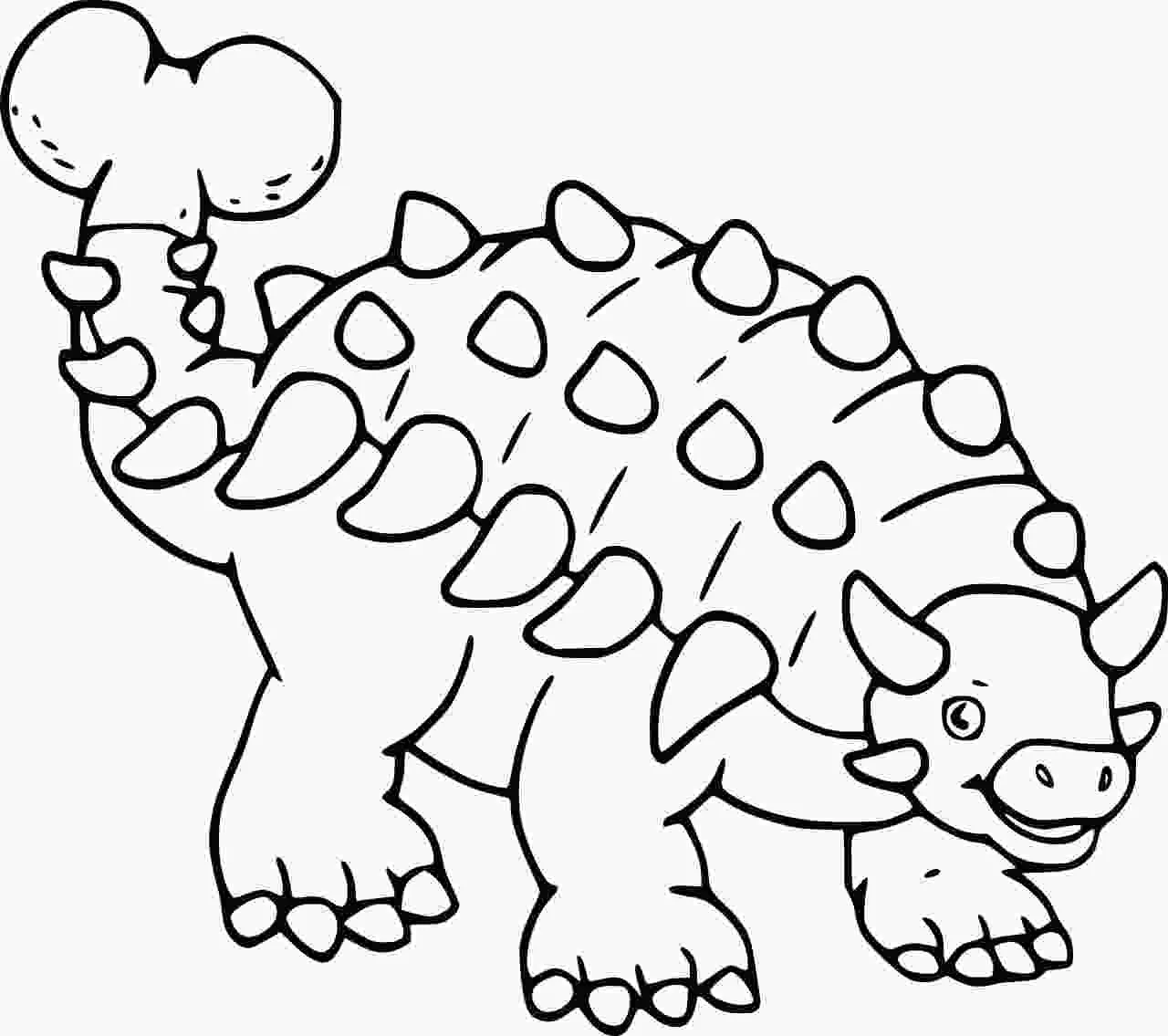 Ankylosaurus Coloring Pages 17