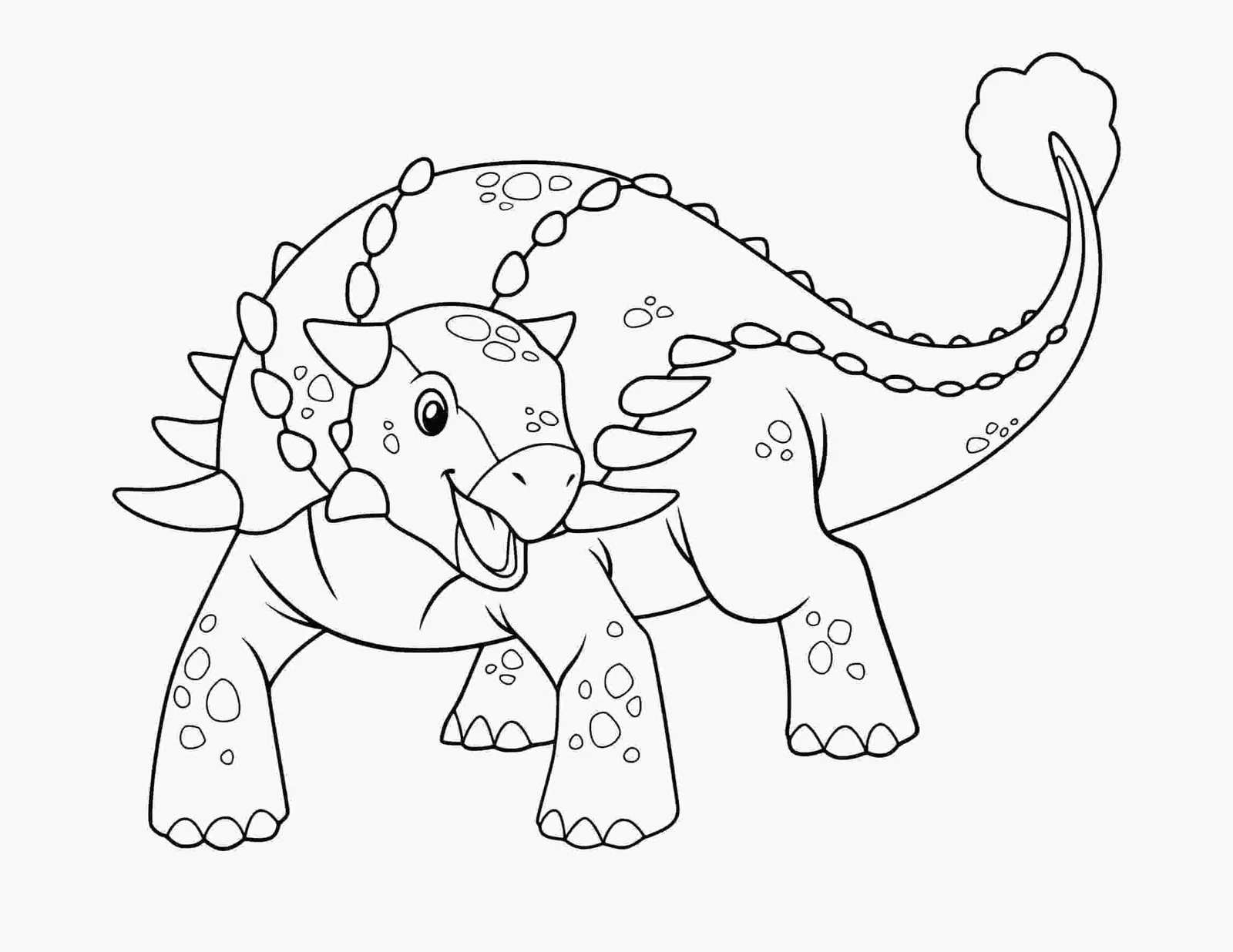 Ankylosaurus Coloring Pages 19