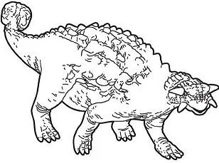 Ankylosaurus Coloring Pages 2