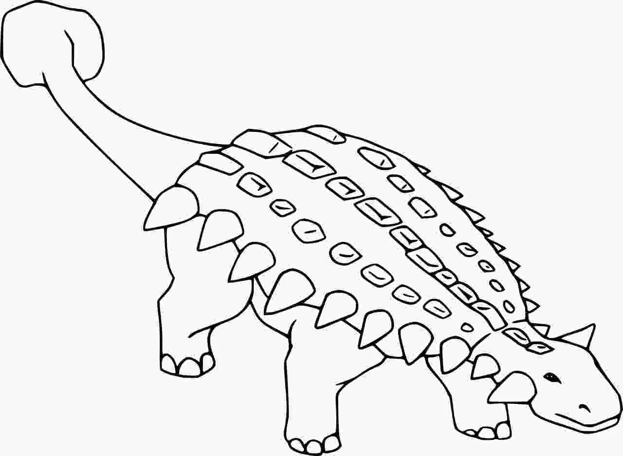 Ankylosaurus Coloring Pages 23