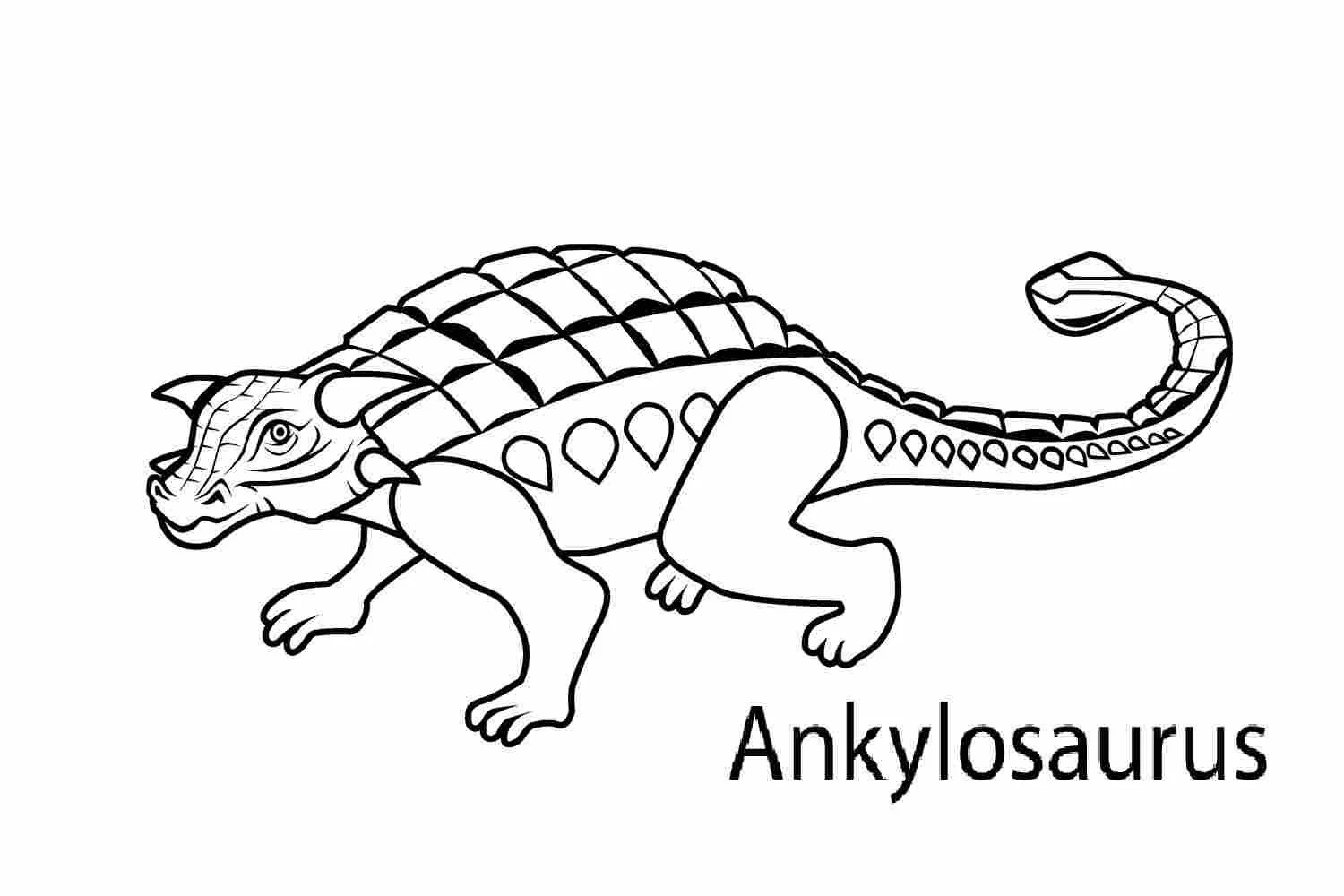 Ankylosaurus Coloring Pages 25