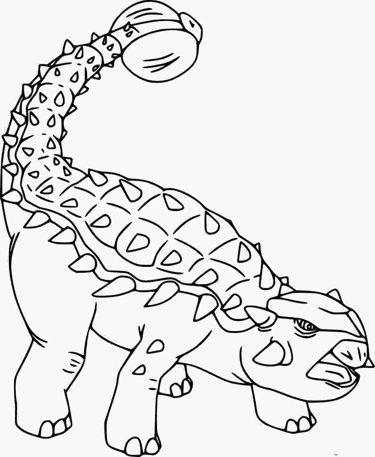 Ankylosaurus Coloring Pages 3