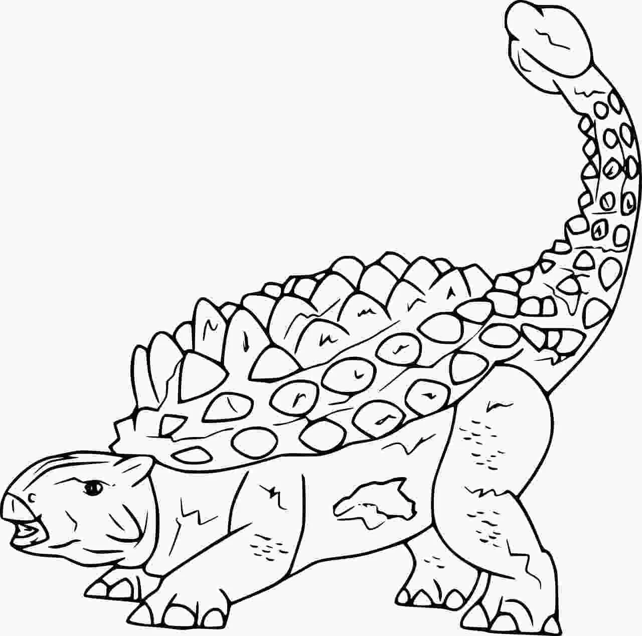 Ankylosaurus Coloring Pages 34
