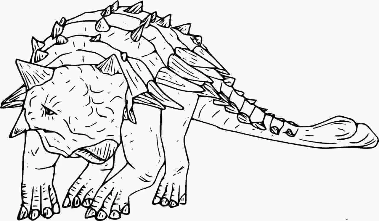 Ankylosaurus Coloring Pages 4