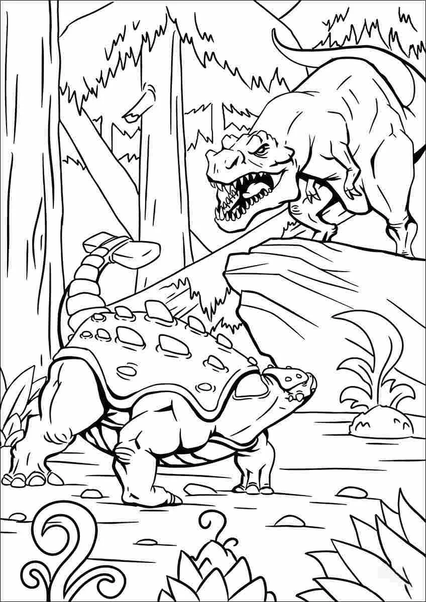 Ankylosaurus Coloring Pages 46