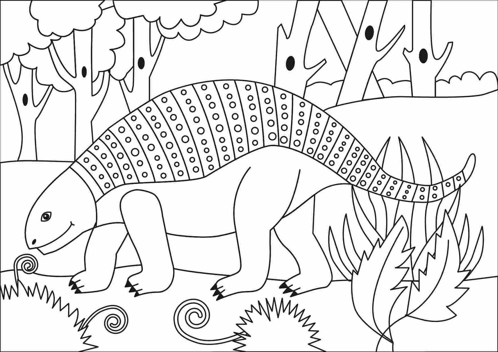 Ankylosaurus Coloring Pages 48