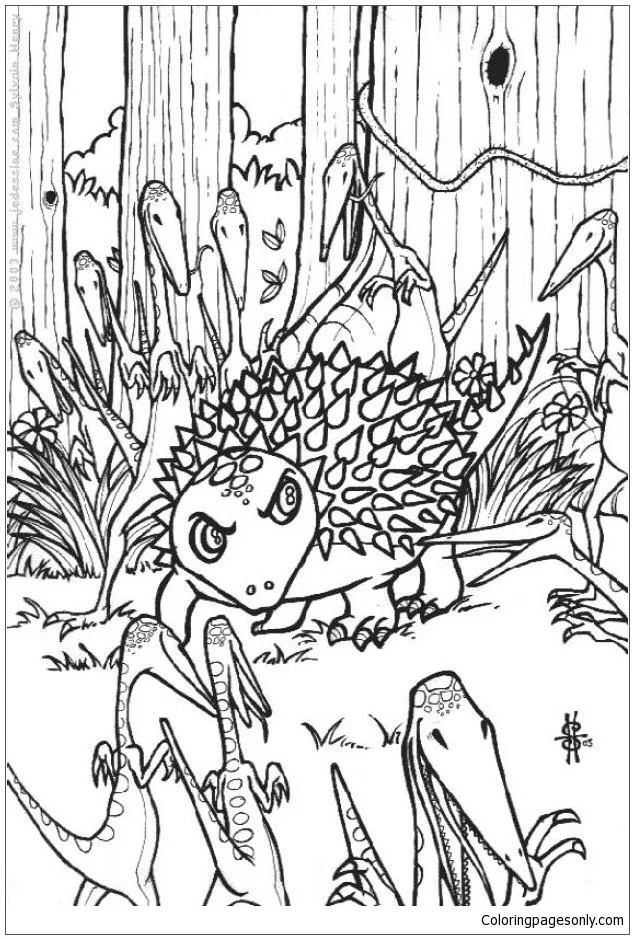 Ausmalbilder Ankylosaurus