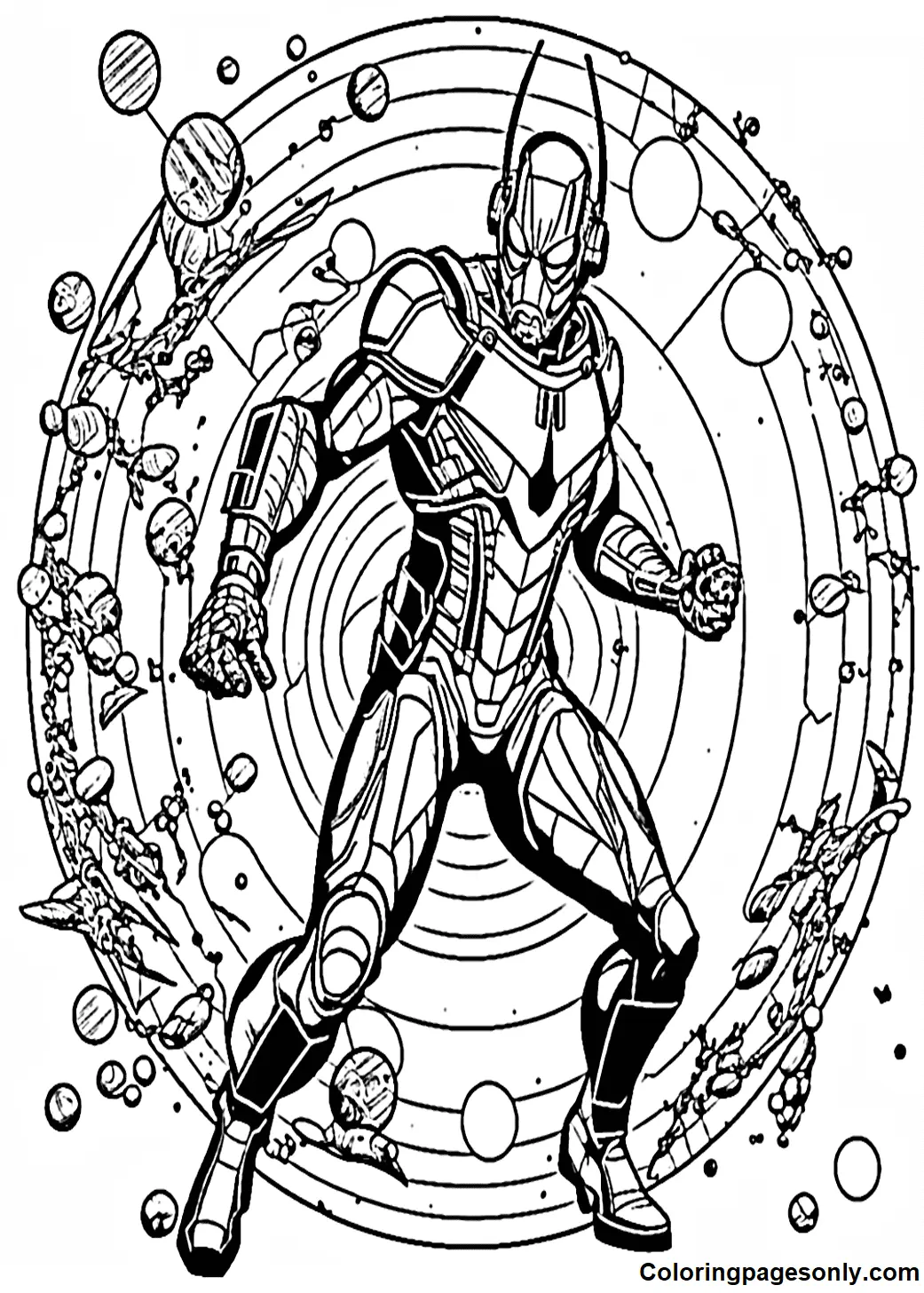 Ant Man and the Wasp Quantumania Coloring Pages 1
