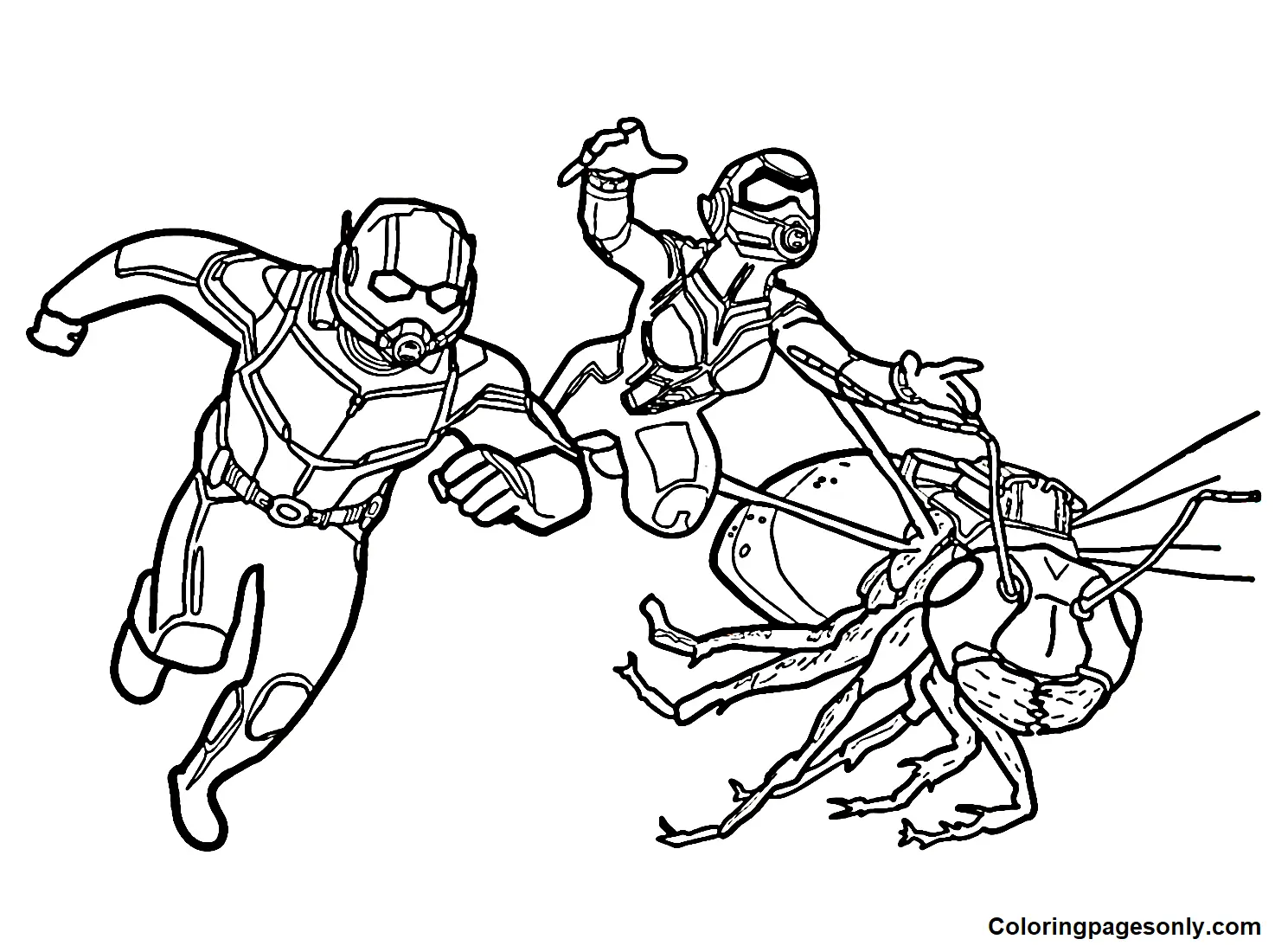 Ant Man and the Wasp Quantumania Coloring Pages 12