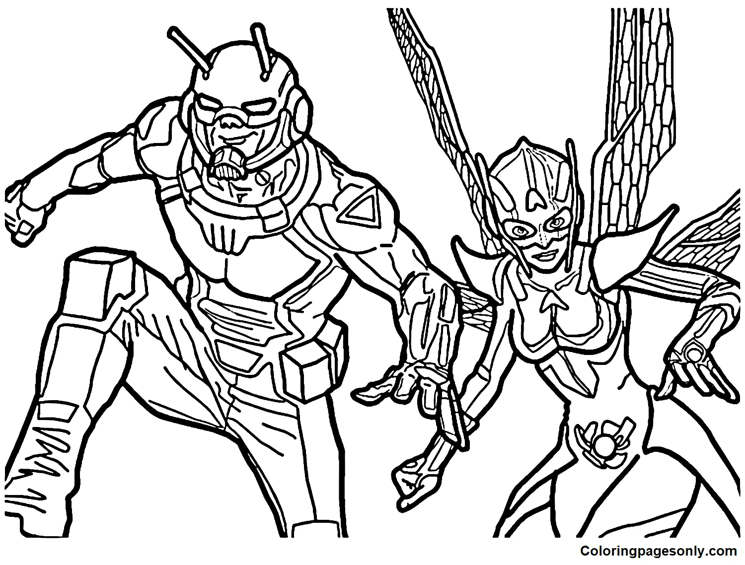 Ant Man and the Wasp Quantumania Coloring Pages 24