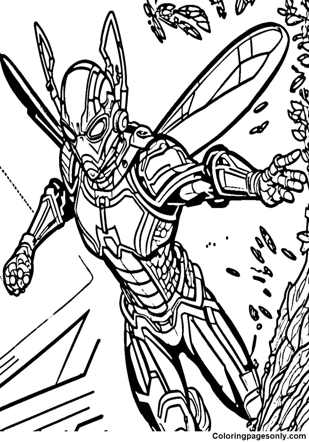 Ant Man and the Wasp Quantumania Coloring Pages 6